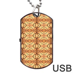 Faux Animal Print Pattern Dog Tag Usb Flash (one Side) by GardenOfOphir