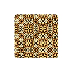 Faux Animal Print Pattern Square Magnet by GardenOfOphir