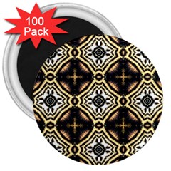 Faux Animal Print Pattern 3  Magnets (100 Pack) by GardenOfOphir