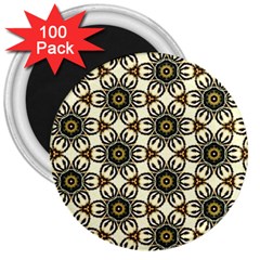 Faux Animal Print Pattern 3  Magnets (100 Pack) by GardenOfOphir