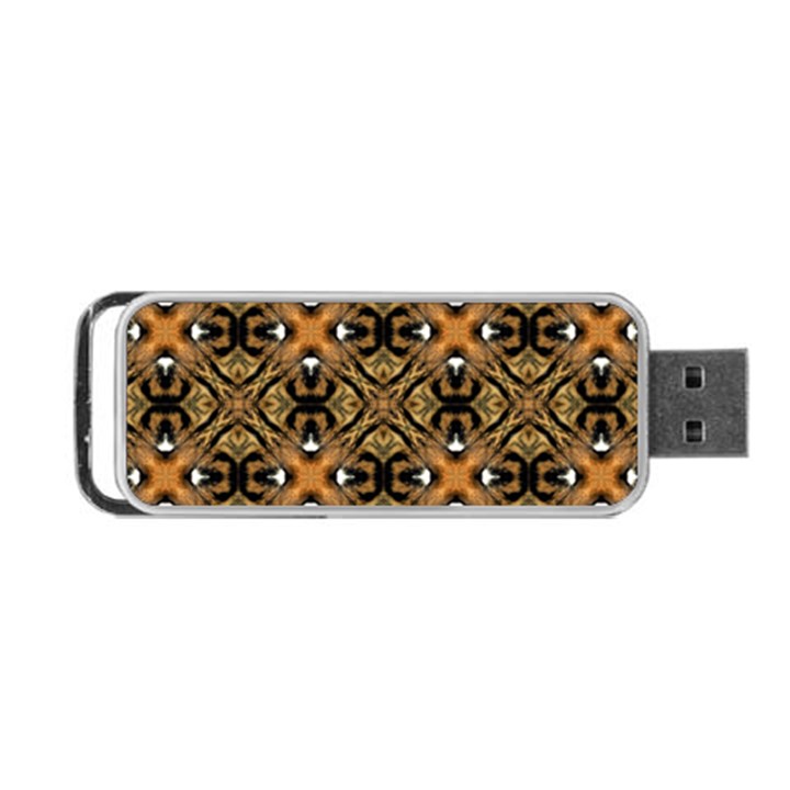 Faux Animal Print Pattern Portable USB Flash (Two Sides)