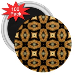 Faux Animal Print Pattern 3  Magnets (100 Pack) by GardenOfOphir