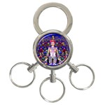 Robot Butterfly 3-Ring Key Chains Front