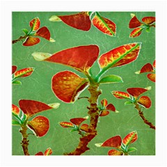 Tropical Floral Print Medium Glasses Cloth (2-side) by dflcprints