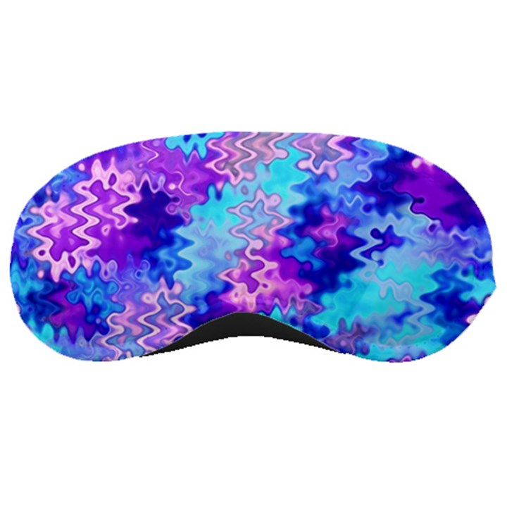 Blue and Purple Marble Waves Sleeping Masks