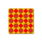 Cute Pretty Elegant Pattern Square Magnet Front