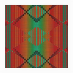 Striped Tribal Pattern Medium Glasses Cloth (2 Sides) by LalyLauraFLM