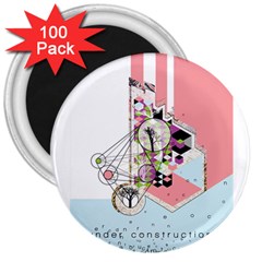 Under Construction 3  Magnets (100 Pack) by infloence