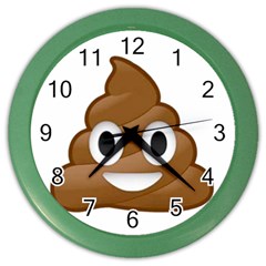 Poop Color Wall Clocks by redcow