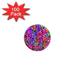 Swirly Twirly Colors 1  Mini Magnets (100 Pack)  by KirstenStar