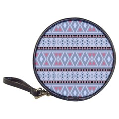 Fancy Tribal Border Pattern Blue Classic 20-cd Wallets by ImpressiveMoments