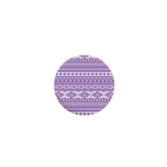 Fancy Tribal Borders Lilac 1  Mini Magnets by ImpressiveMoments