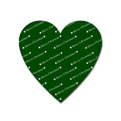 Merry Christmas,text,green Heart Magnet by ImpressiveMoments