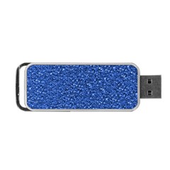 Sparkling Glitter Blue Portable Usb Flash (two Sides) by ImpressiveMoments