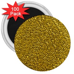 Sparkling Glitter Golden 3  Magnets (100 Pack) by ImpressiveMoments