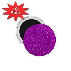 Sparkling Glitter Hot Pink 1 75  Magnets (10 Pack)  by ImpressiveMoments