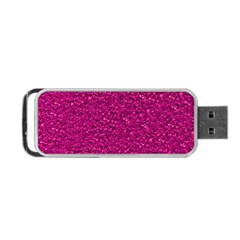 Sparkling Glitter Pink Portable Usb Flash (two Sides) by ImpressiveMoments