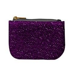 Sparkling Glitter Plum Mini Coin Purses by ImpressiveMoments