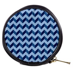 Modern Retro Chevron Patchwork Pattern Mini Makeup Bags by GardenOfOphir