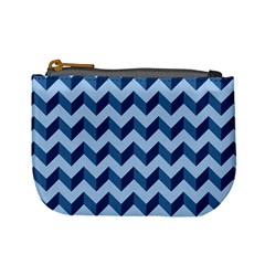 Modern Retro Chevron Patchwork Pattern Mini Coin Purses by GardenOfOphir