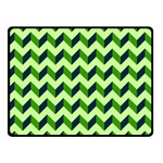 Modern Retro Chevron Patchwork Pattern Double Sided Fleece Blanket (Small)  45 x34  Blanket Back