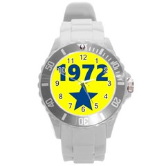 1972 Round Plastic Sport Watch (l) by digitaldivadesigns