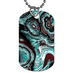 Fractal Marbled 05 Dog Tag (two Sides) by ImpressiveMoments