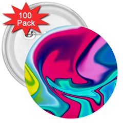 Fluid Art 22 3  Buttons (100 Pack)  by ImpressiveMoments