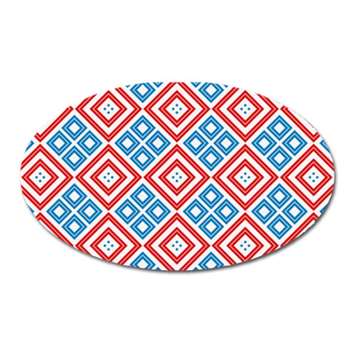 Cute Pretty Elegant Pattern Oval Magnet