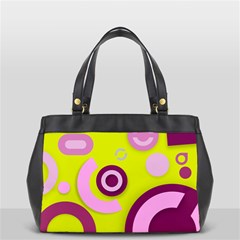 Yellow Pink Vector Pattern  Office Handbags (2 Sides)  by OCDesignss