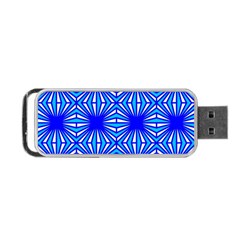 Retro Blue Pattern Portable Usb Flash (two Sides) by ImpressiveMoments