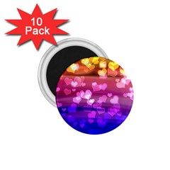 Lovely Hearts, Bokeh 1 75  Magnets (10 Pack)  by ImpressiveMoments