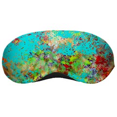 Abstract Garden In Aqua Sleeping Masks by digitaldivadesigns