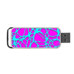 Hot Web Turqoise Pink Portable Usb Flash (two Sides) by ImpressiveMoments