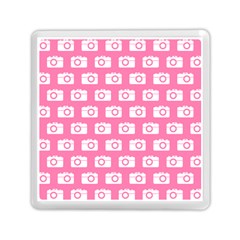 Pink Modern Chic Vector Camera Illustration Pattern Memory Card Reader (square)  by GardenOfOphir