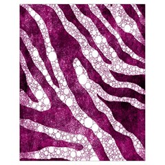 Purple Zebra Print Bling Pattern  Drawstring Bag (small) by OCDesignss