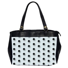 Black And White Polka-dot  Office Handbags (2 Sides)  by OCDesignss