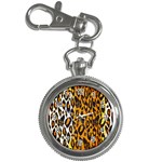 Brown Cheetah Abstract  Key Chain Watches Front