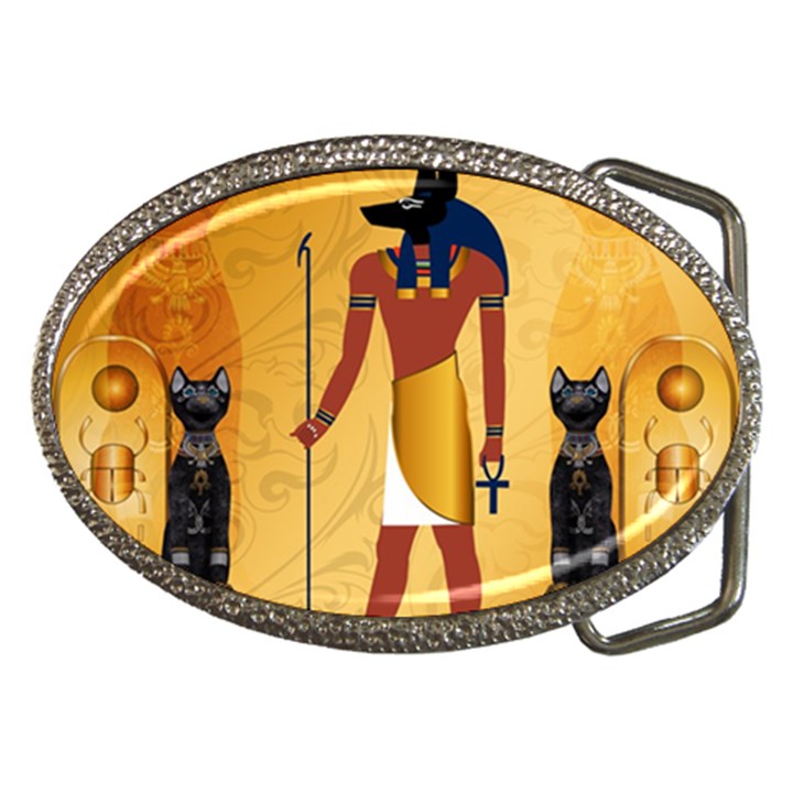 Anubis, Ancient Egyptian God Of The Dead Rituals  Belt Buckles