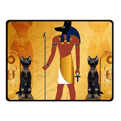 Anubis, Ancient Egyptian God Of The Dead Rituals  Fleece Blanket (small) by FantasyWorld7