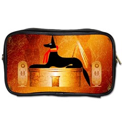 Anubis, Ancient Egyptian God Of The Dead Rituals  Toiletries Bags 2-side by FantasyWorld7