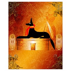 Anubis, Ancient Egyptian God Of The Dead Rituals  Drawstring Bag (small) by FantasyWorld7