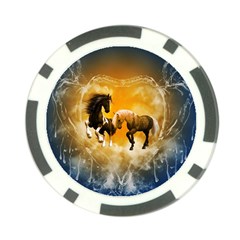 Wonderful Horses Poker Chip Card Guards by FantasyWorld7