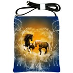 Wonderful Horses Shoulder Sling Bags Front