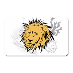 Lion Magnet (rectangular) by EnjoymentArt