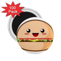 Kawaii Burger 2 25  Magnets (100 Pack)  by KawaiiKawaii