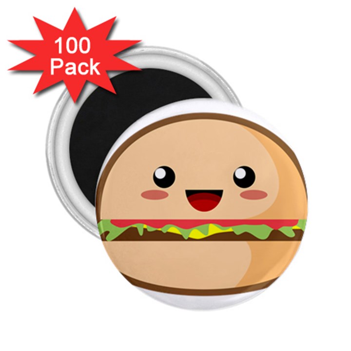 Kawaii Burger 2.25  Magnets (100 pack) 