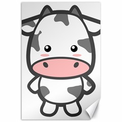 Kawaii Cow Canvas 24  X 36  by KawaiiKawaii