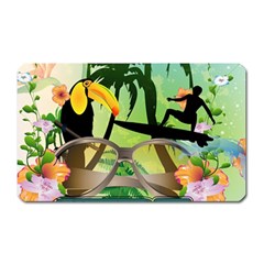 Surfing Magnet (rectangular) by FantasyWorld7