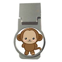 Kawaii Monkey Money Clips (round)  by KawaiiKawaii